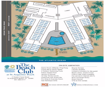 The Beach Club at St.Augustine Map Layout