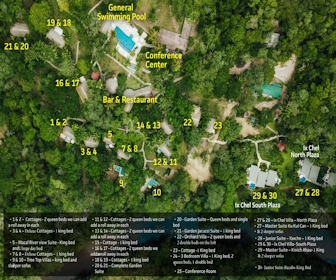 The Lodge at Chaa Creek Resort Map Layout