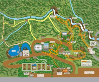 The Peace Lodge & La Paz Waterfall Gardens Map Layout