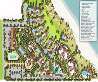 The Shore Club on Long Bay Resort Map Layout