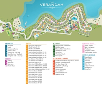 The Verandah Antigua Resort Map Layout