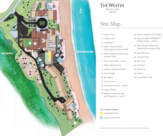 The Westin Resort & Spa Cancun Map Layout