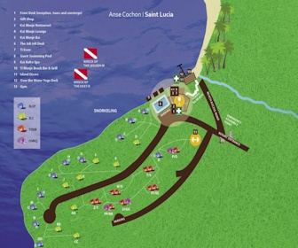 Ti Kaye Resort & Spa Map Layout