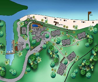 Turquoise Bay Dive & Beach Resort Map Layout