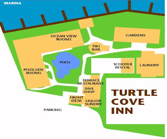 Turtle Cove Inn Resort Map Layout