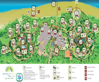 Resort Map | Valentin Perla Blanca | Cayo Santa Maria, Cuba