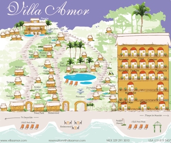 Villa Amor Map Layout