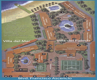Villa del Palmar Beach Resort Map Layout