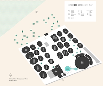 Villas HM Paraiso del Mar Map Layout