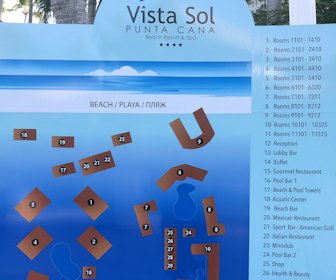 Vista Sol Punta Cana Resort Map Layout