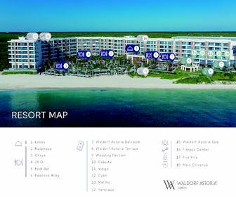Waldorf Astoria Cancun Resort Map Layout
