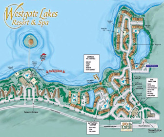 Westgate Lakes Resort & Spa Map Layout