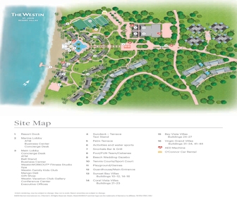 The Westin St.John Resort Villas Map Layout