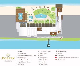 Zoetry Villa Rolandi Resort Map Layout