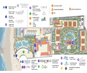 Krystal Grand Puerto Vallarta Resort Map Layout